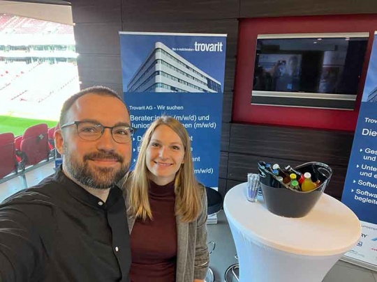 Alex und Nathalie auf den Karrieretagen in Köln