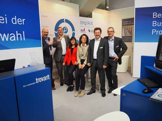 Trovarit-Messeteam auf der Hannover Messe