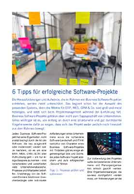 6 Tipps für erfolgreiche Software-Projekte